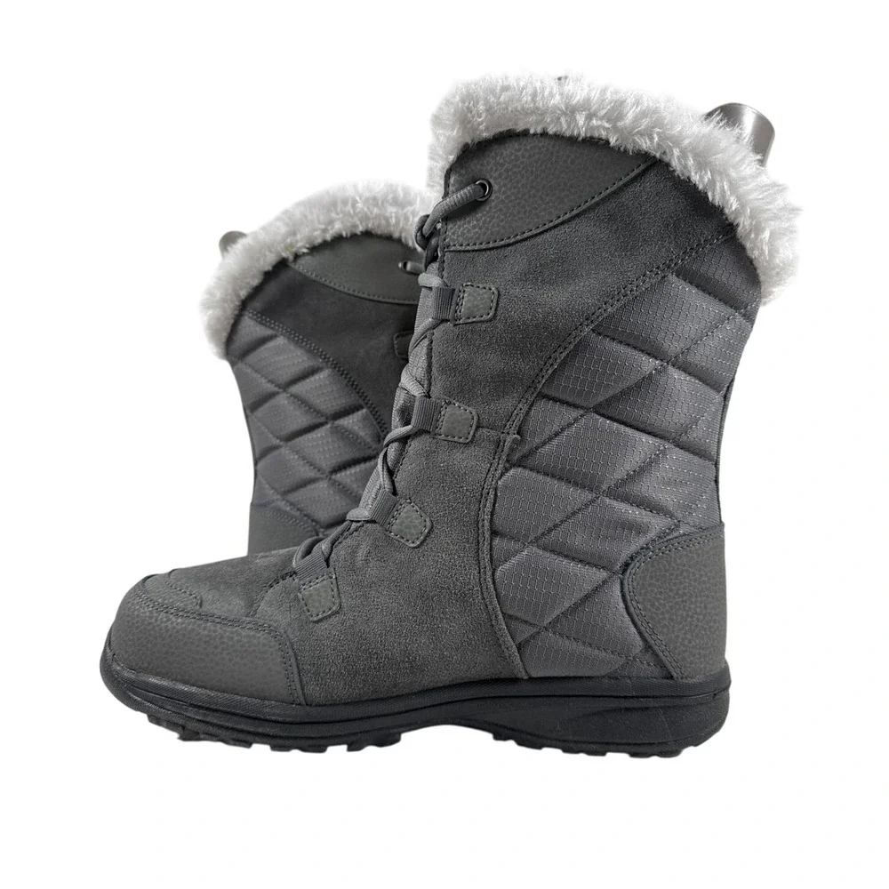 Columbia Winter Boot‎ Ice Maiden II Womens 10 Waterproof Insulated Shale Gray